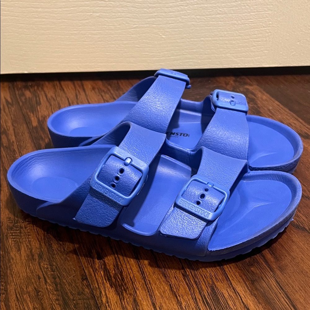Birkenstock Kids Arizona EVA Sandals in Bright Blue